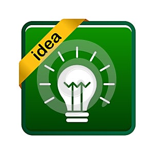 Light bulb icon button