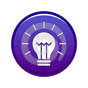 Light bulb icon button