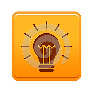 Light bulb icon button