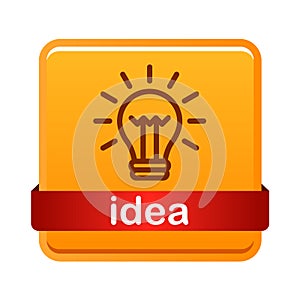 Light bulb icon button