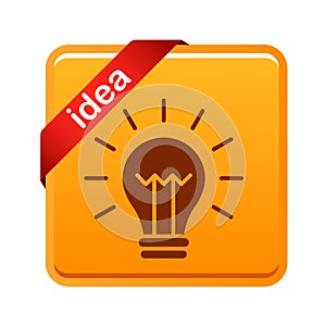 Light bulb icon button