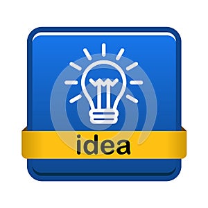 Light bulb icon button