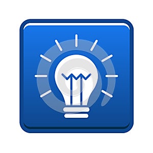 Light bulb icon button