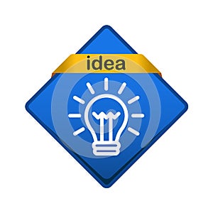 Light bulb icon button