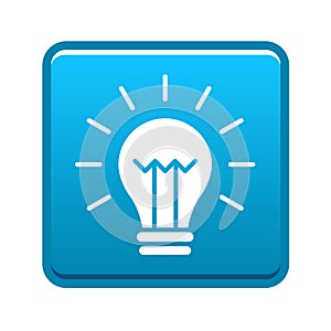 Light bulb icon button