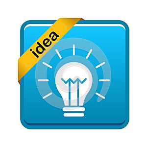 Light bulb icon button