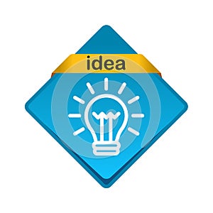 Light bulb icon button