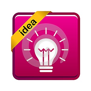 Light bulb icon button