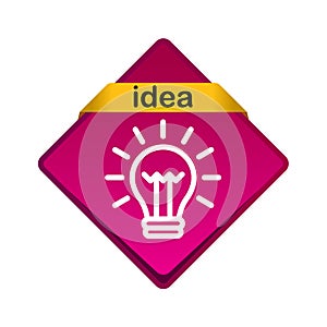 Light bulb icon button