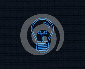 Light bulb icon. Lamp E27 socket symbol.