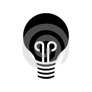 Light Bulb  icon or logo isolated sign symbol vector illustration