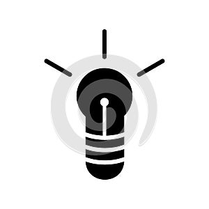 Light Bulb  icon or logo isolated sign symbol vector illustration