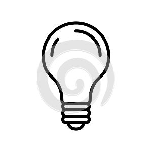 Light Bulb  icon or logo isolated sign symbol vector illustration