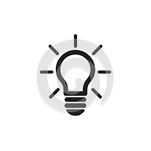 Light Bulb Icon In Trendy  Design Vector Eps 10