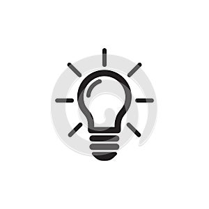 Light Bulb Icon In Trendy  Design Vector Eps 10