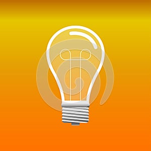 Light Bulb icon vector. Light Bulb sign. Idea, solution. Vector illustration