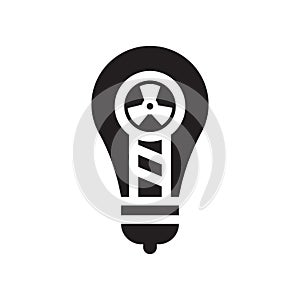 Light bulb icon vector sign and symbol isolated on white background, Light bulb logo concept