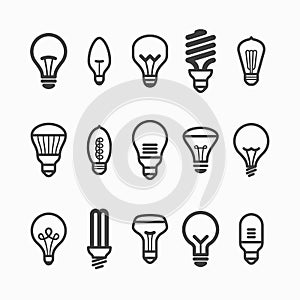 Light bulb icons