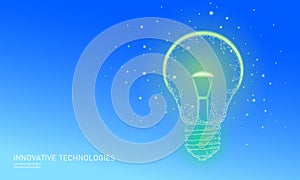 Light bulb idea business concept. Creative active human brain artificial intelligence next level man menthal abilities