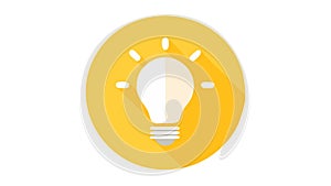 Light Bulb Idea Inspiration Creativity Solution Icon, vector design Generative AI