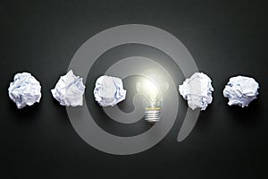 Light bulb idea photo