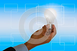 Light bulb Ideas on concept solution