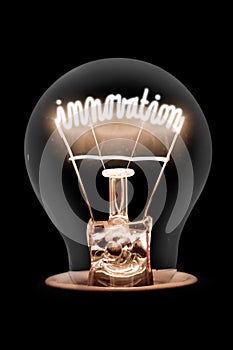 Light Bulb with Innovation Concept