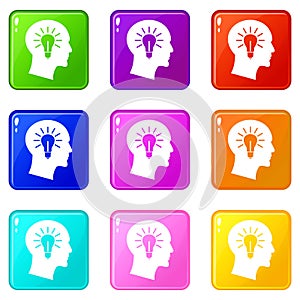 Light bulb inside head set 9