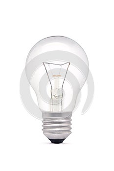 Light bulb isolated on white background