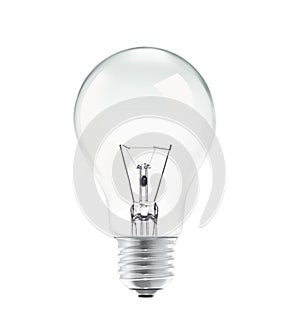 Light bulb isolated on white background