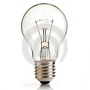 Light bulb isolated on white background