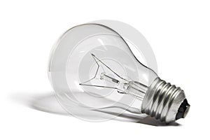 Light bulb isolated on white background