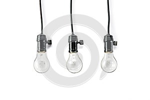 Light bulb with and Lamp Holder, cable tungsten three