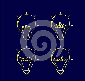 Light bulb logos photo