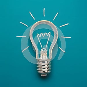 Light bulb moment innovative idea sparks creative breakthroughs