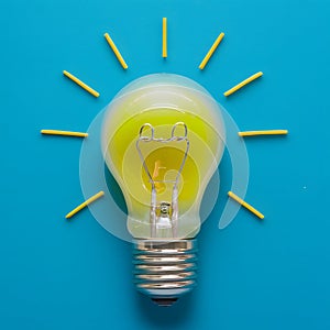 Light bulb moment innovative idea sparks creative breakthroughs