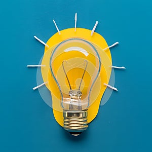 Light bulb moment innovative idea sparks creative breakthroughs