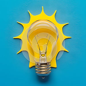 Light bulb moment innovative idea sparks creative breakthroughs