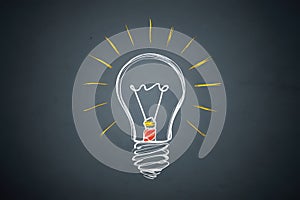 Light bulb moment innovative idea sparks creative breakthroughs