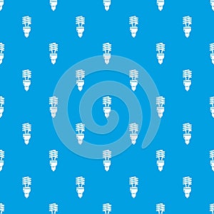 Light bulb pattern vector seamless blue