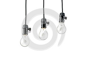 Light bulb with plug and Lamp Holder, cable tungsten three