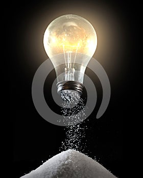 Light bulb and salt shaker