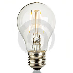 Light bulb set isolated on white background