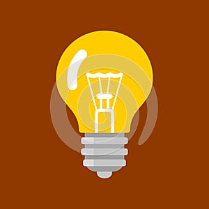 Light Bulb Shape as Inspiration Concept. Vector