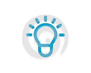 Light Bulb Shining - Energy And Idea Symbol - Creative Concept Bright Future