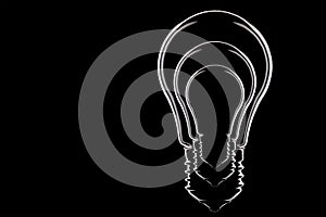 Light bulb silhouette
