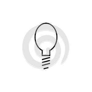 Light bulb simple linear icon