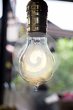 A light bulb that stable and glowing among the others