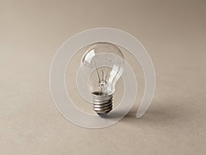 Light Bulb on Table Close Up - AI generated