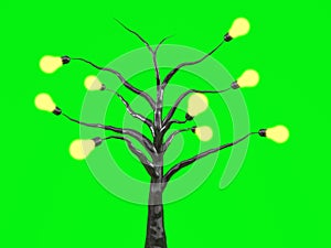 Light bulb tree